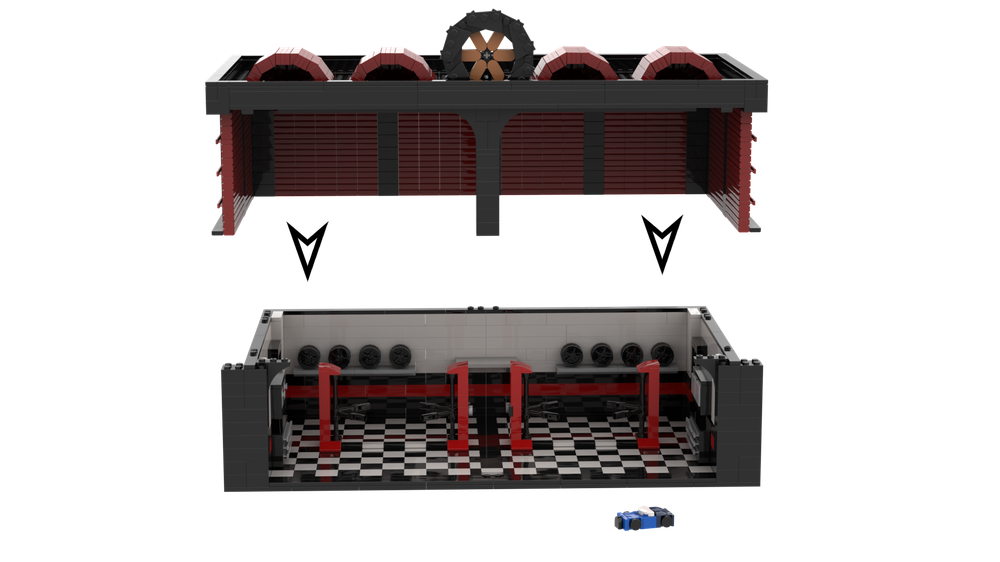 Lego Modular Tuning Workshop for speed champions