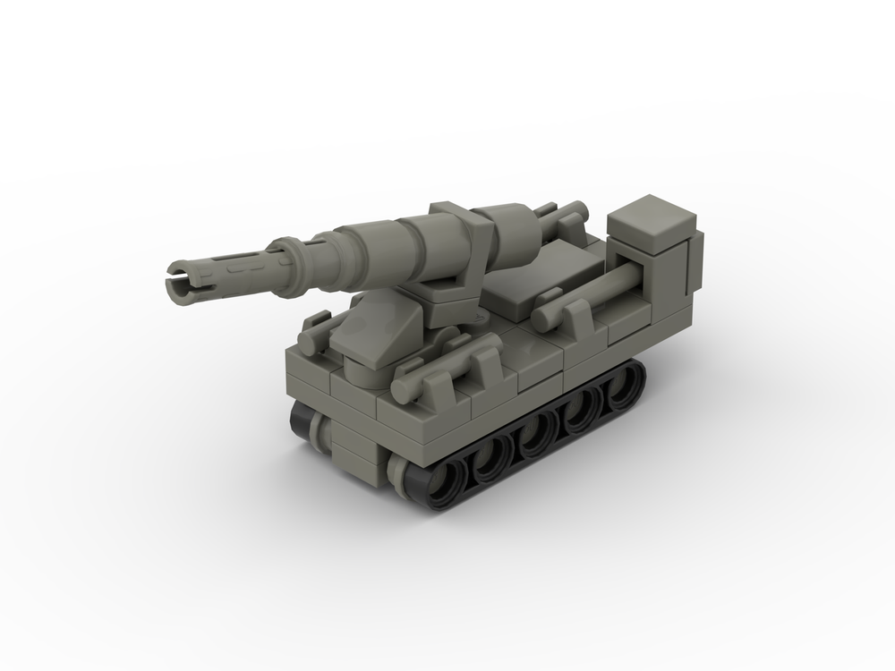 Lego Canon de 194 GPF - micro self-propelled gun - France