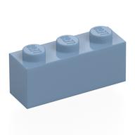 Lego Brick 1 x 3 / Sand Blue