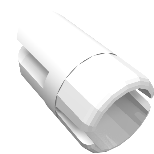 Lego Arm Piece with Towball Socket, 3 Fingers / White