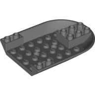 Lego Aircraft Fuselage Curved Forward 6 x 8 Bottom / Dark Bluish Gray