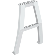 Lego Support Crane Stand Double with Studs on Cross-Brace / White