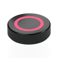 Lego Tile Round 1.5 x 1.5 with Coral Circle Print