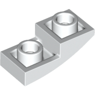 Lego Brick Curved Inverted 2 x 1 with Goat Face, Sticking Out Tongue print