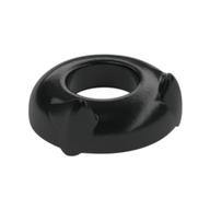 Lego Head Top with Panther Ears [Plain] / Black