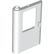 Lego Door 1 x 4 x 5 Train Left - Thick Support Bottom / White
