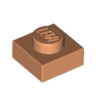Lego Plate 1 x 1 / Nougat