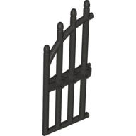 Lego Gate 1 x 4 x 9 Arched with Bars and Three Studs / Pearl Titanium