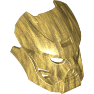 Lego Large Figure Mask, Kanohi Hau (Mask of Fire) / Pearl Gold