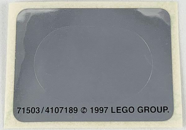 Lego Sticker Sheet 2 for Sets 3142-1, 3270-1, 5400-1, Sheet 4 for 3119-1
