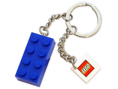 Lego Blue Brick Key Chain