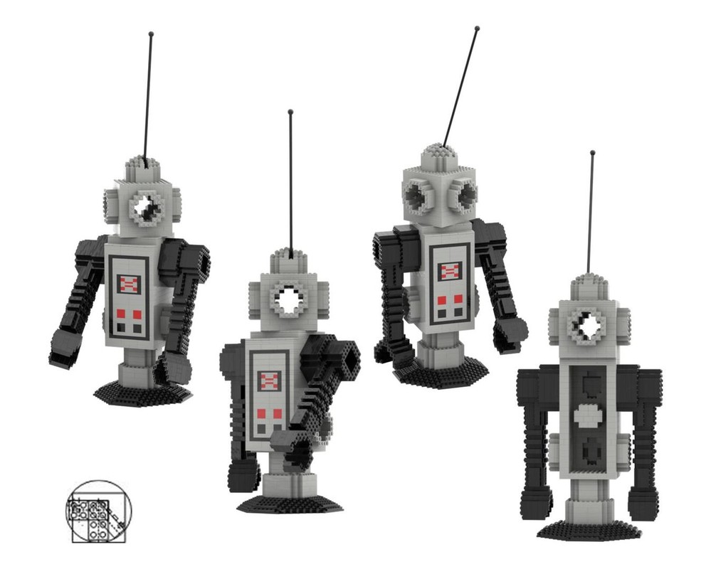 Lego Maxi Figure Grey Droid