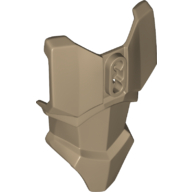 Lego Large Figure Torso Cover, Armour with 2 Chest Holes and Ball Joint Socket / Dark Tan