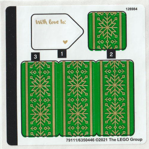 Lego Sticker Sheet for Set 40494-1