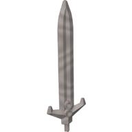 Lego Large Figure Weapon Sword, Jayko, King (Series 3) / Pearl Light Gray