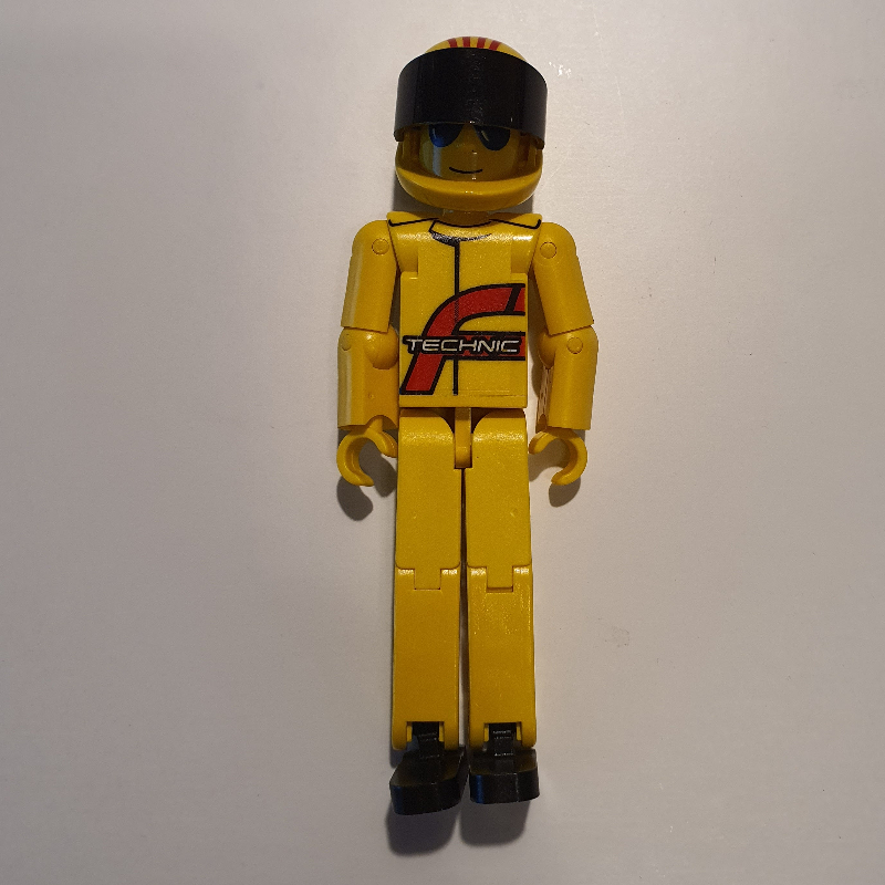 Lego Technic Figure Yellow Legs, Yellow Top [Power Puller Driver] - Yellow Helmet