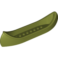 Lego Boat / Canoe / Olive Green