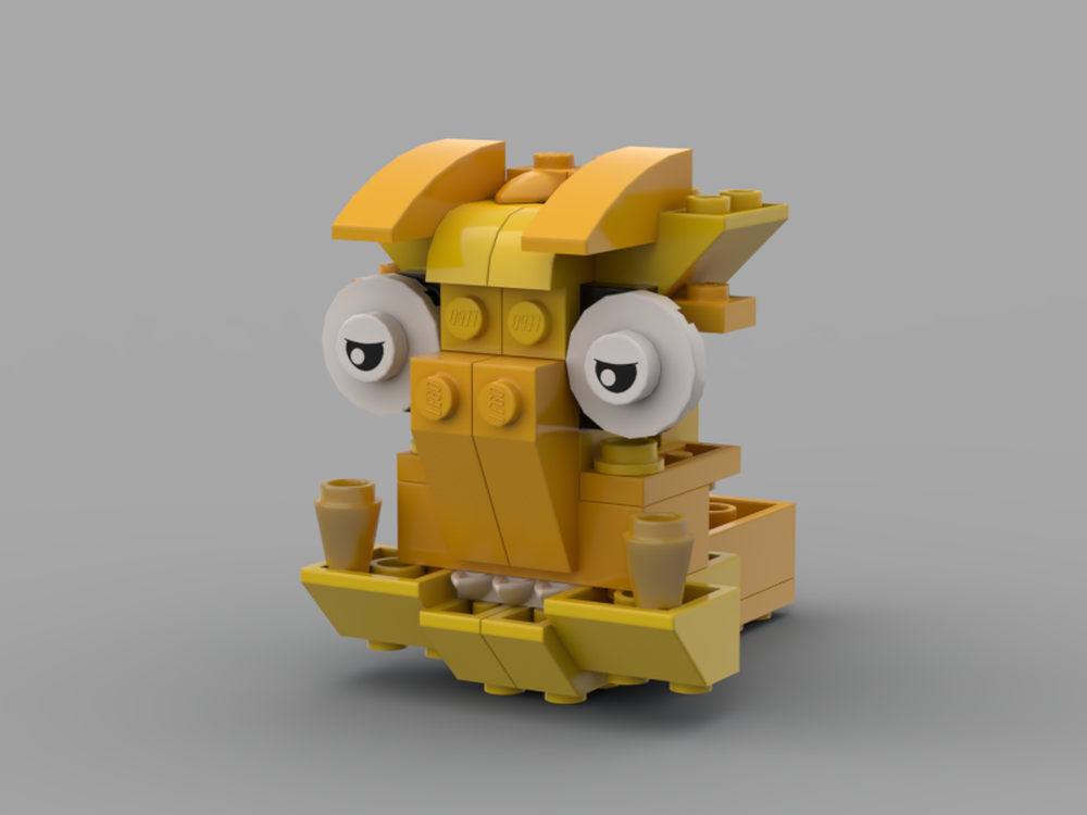 Lego Yellow Ogre Head (11013 Alternate)