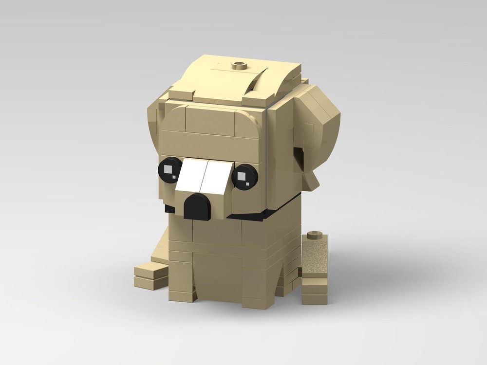 Lego Brickheadz Tan/Cream/Golden Labrador Retriever