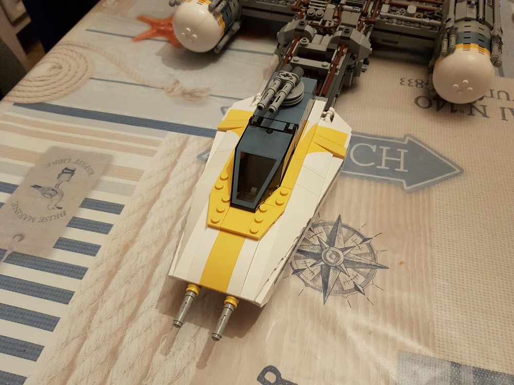 Lego Little color change/sticker delete front + targetting computer Y Wing