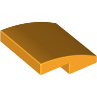 Lego Brick Curved 2 x 2 x 2/3 / Bright Light Orange