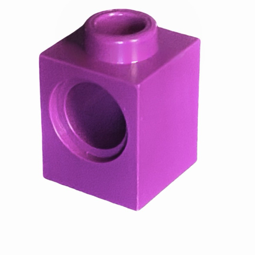 Lego Technic Brick 1 x 1 with Pin Hole / Purple