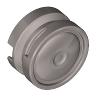 Lego Wheel 11 x 6 with Smooth Hubcap / Flat Silver