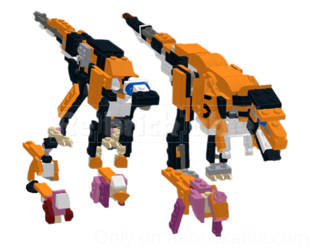Lego Stan the tyrannosaurus and friends