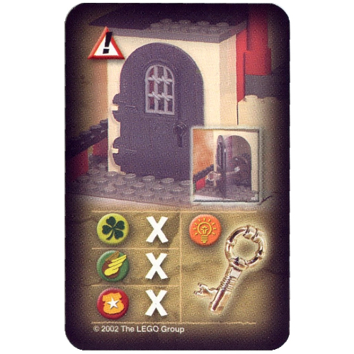Lego Trading Card, Orient, Hazards - Dragon Fortress Door with Keyhole / [No Color/Any Color]