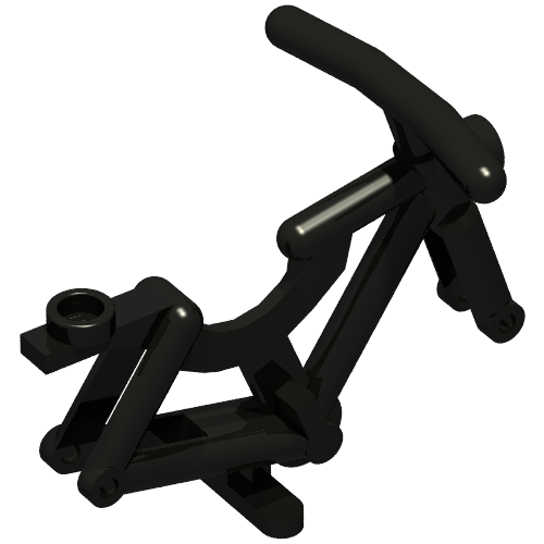 Lego Bicycle Frame [Solid Stud] / Black