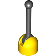 Lego Lever Small Base with Black Lever / Yellow