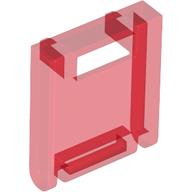 Lego Box 2 x 2 x 2 Door with Slot / Trans-Red