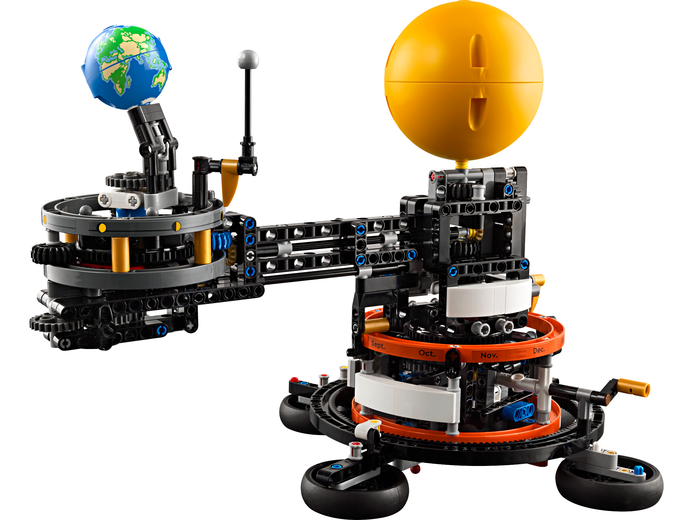 Lego Planet Earth and Moon in Orbit