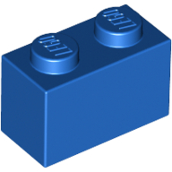 Lego Brick 1 x 2 / Blue