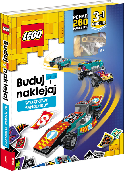 Lego Buduj i naklejaj. Wyjątkowe samochody (Hardcover) (Polish Edition)