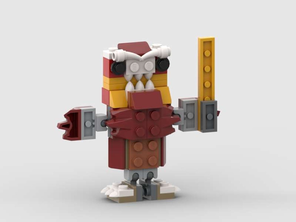 Lego Angry Porg with Lightsaber
