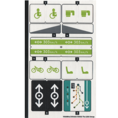 Lego Sticker Sheet for Set 60337-1