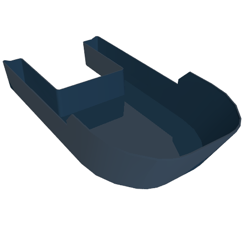 Lego Boat Hull 20 x 40 x 7 / Dark Blue
