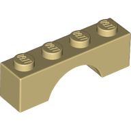 Lego Brick Arch 1 x 4 / Tan