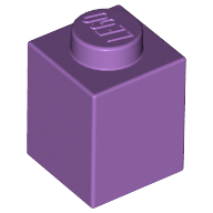 Lego Brick 1 x 1 / Medium Lavender