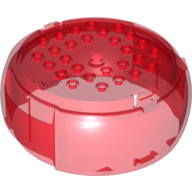 Lego Pod, Center Barrel Section 10 x 10 x 3 1/3 X-Pod / Trans-Red