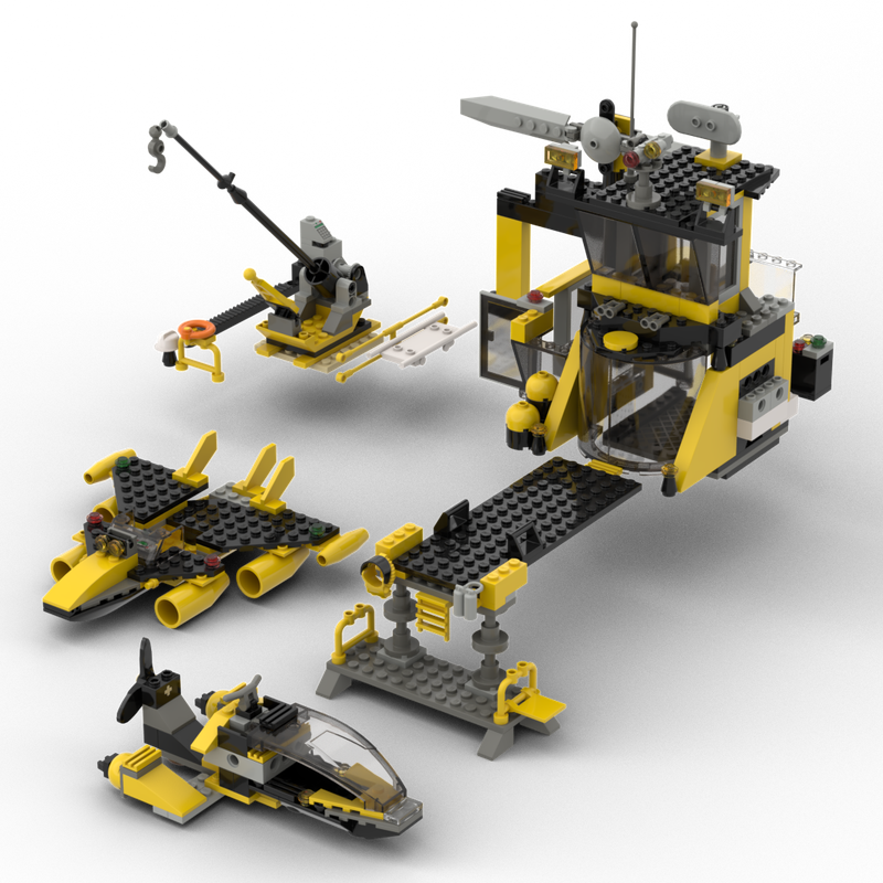 Lego Rescue HQ 7047 alternate build