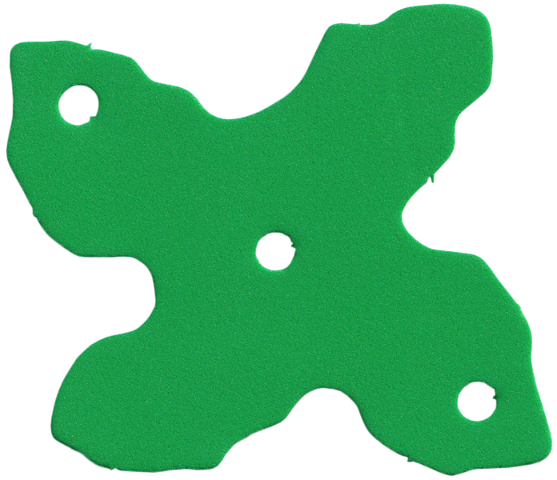 Lego Scala Foam For Set 3148-1, Pine Tree Section 7.5 x 7 / Bright Green