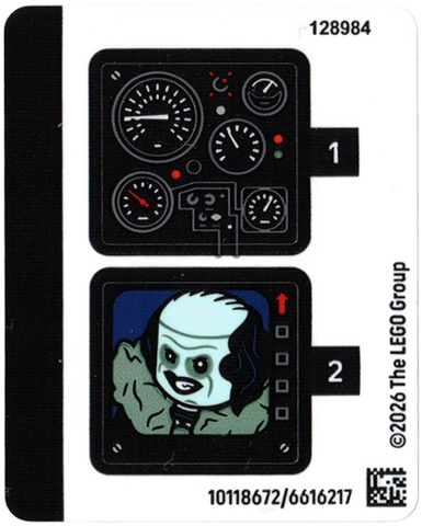 Lego Sticker Sheet for Set 76355-1