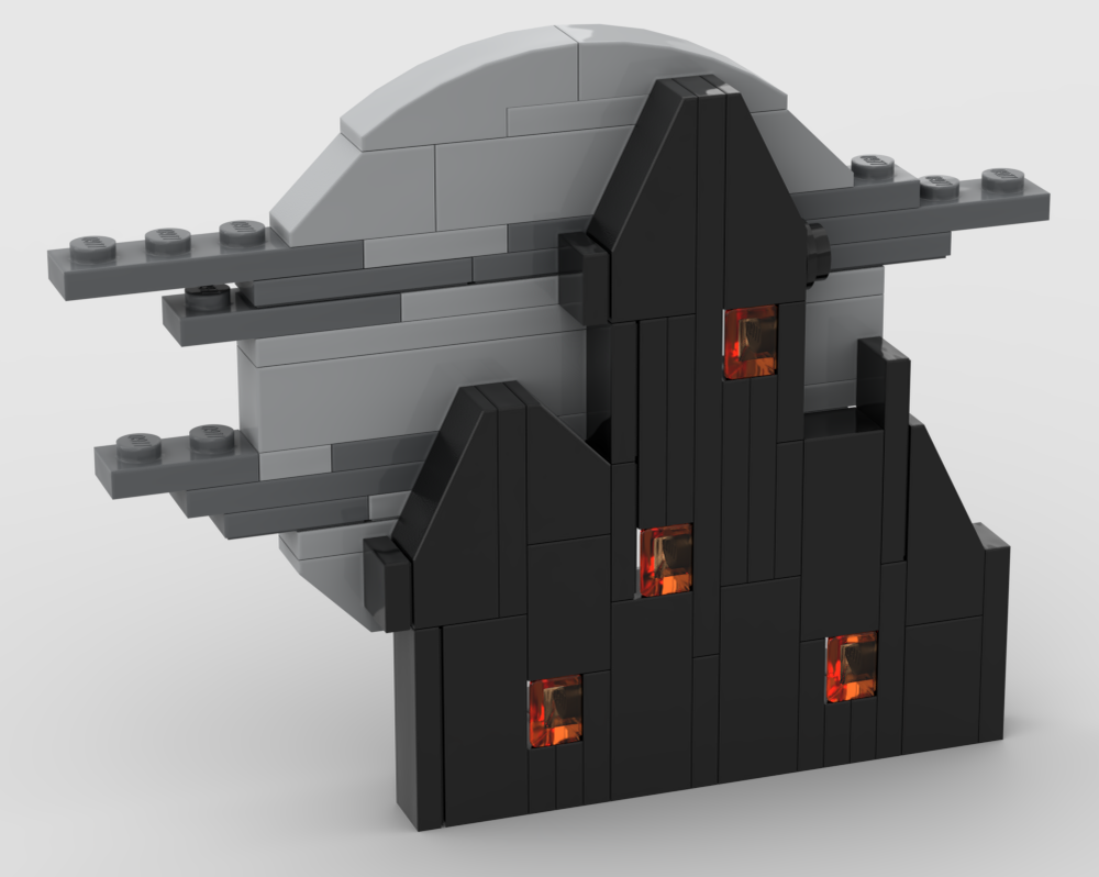 Lego Haunted House Silhouette