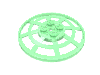 Lego Dish 6 x 6 Inverted, Radar / Webbed [Anti-studs at 90°] / Trans-Green