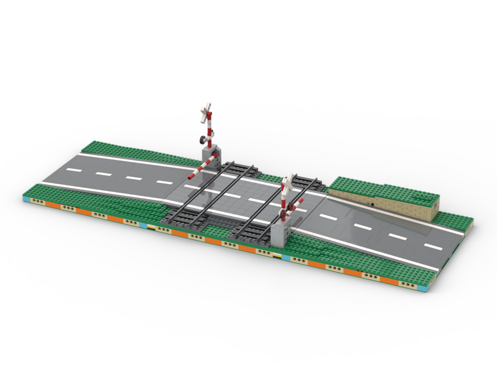 Lego Motorized double track level crossing