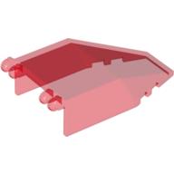 Lego Windscreen 7 x 4 x 1 2/3 with Hinges / Trans-Red