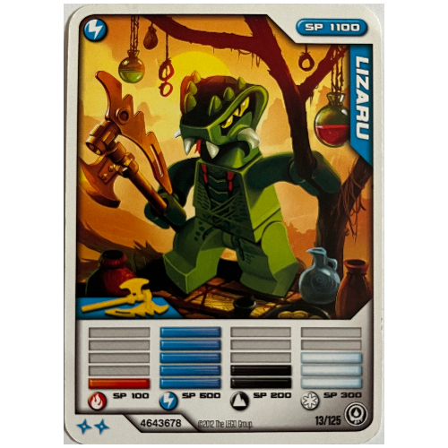 Lego Trading Card, Ninjago Deck #2: 13 - Lizaru - North American Version / [No Color/Any Color]