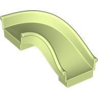 Lego Duplo Playground Slide Curved Right 90° / Yellowish Green
